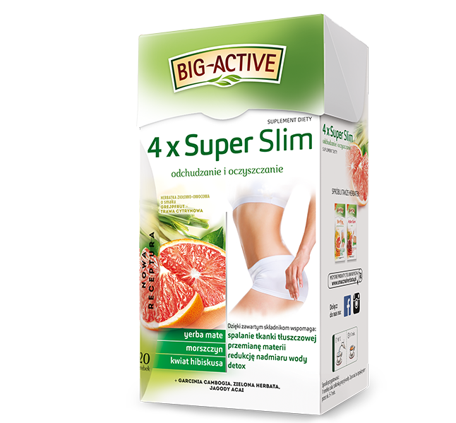 Herbatka 4 x Super Slim odchudzanie i oczyszczanie 20tb (suplement diety)