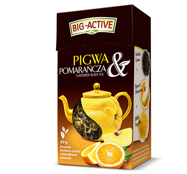 Herbata czarna Pigwa & Pomarańcza 80g